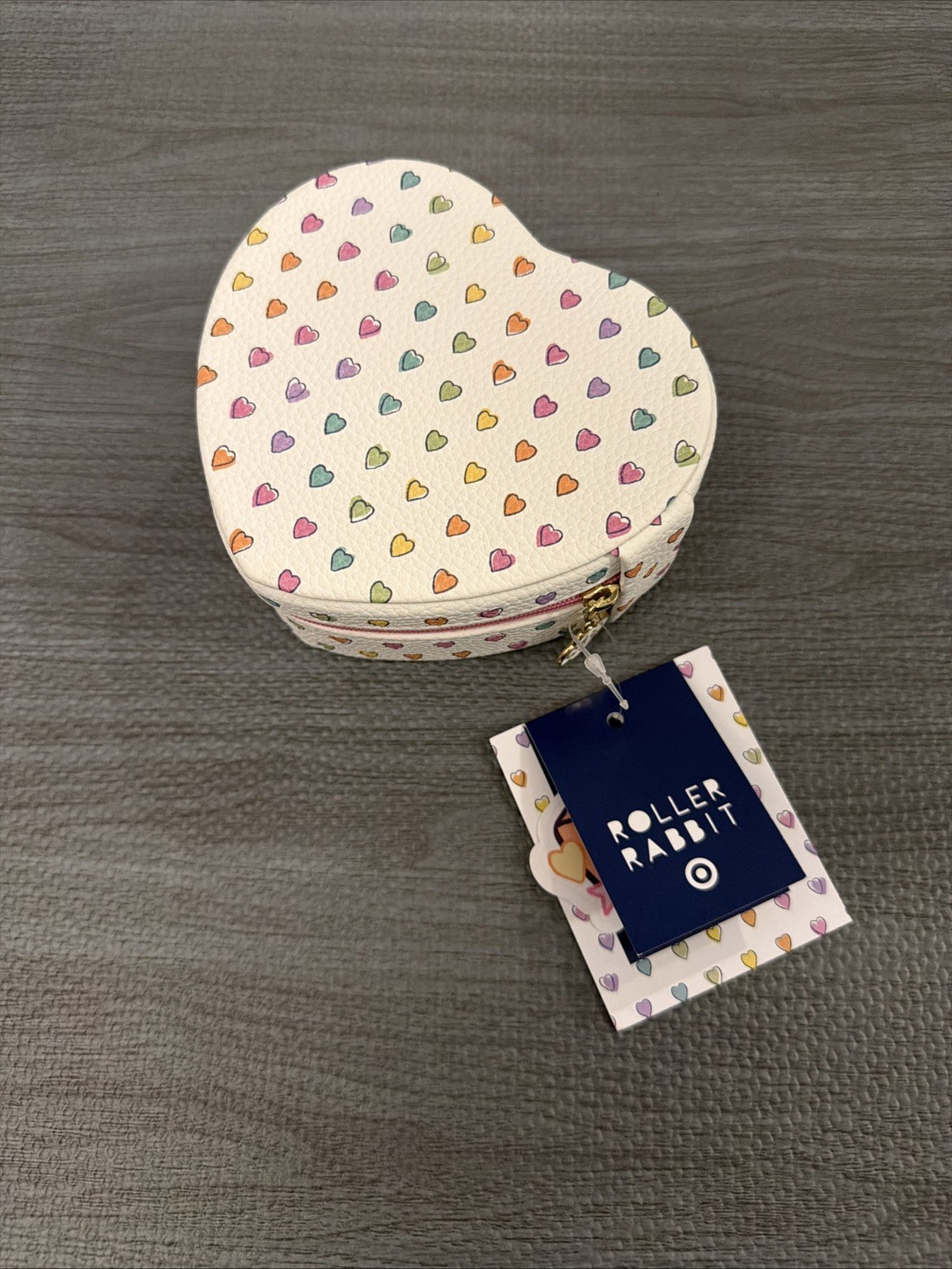 EXCLUSIVE Roller Rabbit x Target Disco Hearts - Heart Shaped Jewelry Box IN HAND