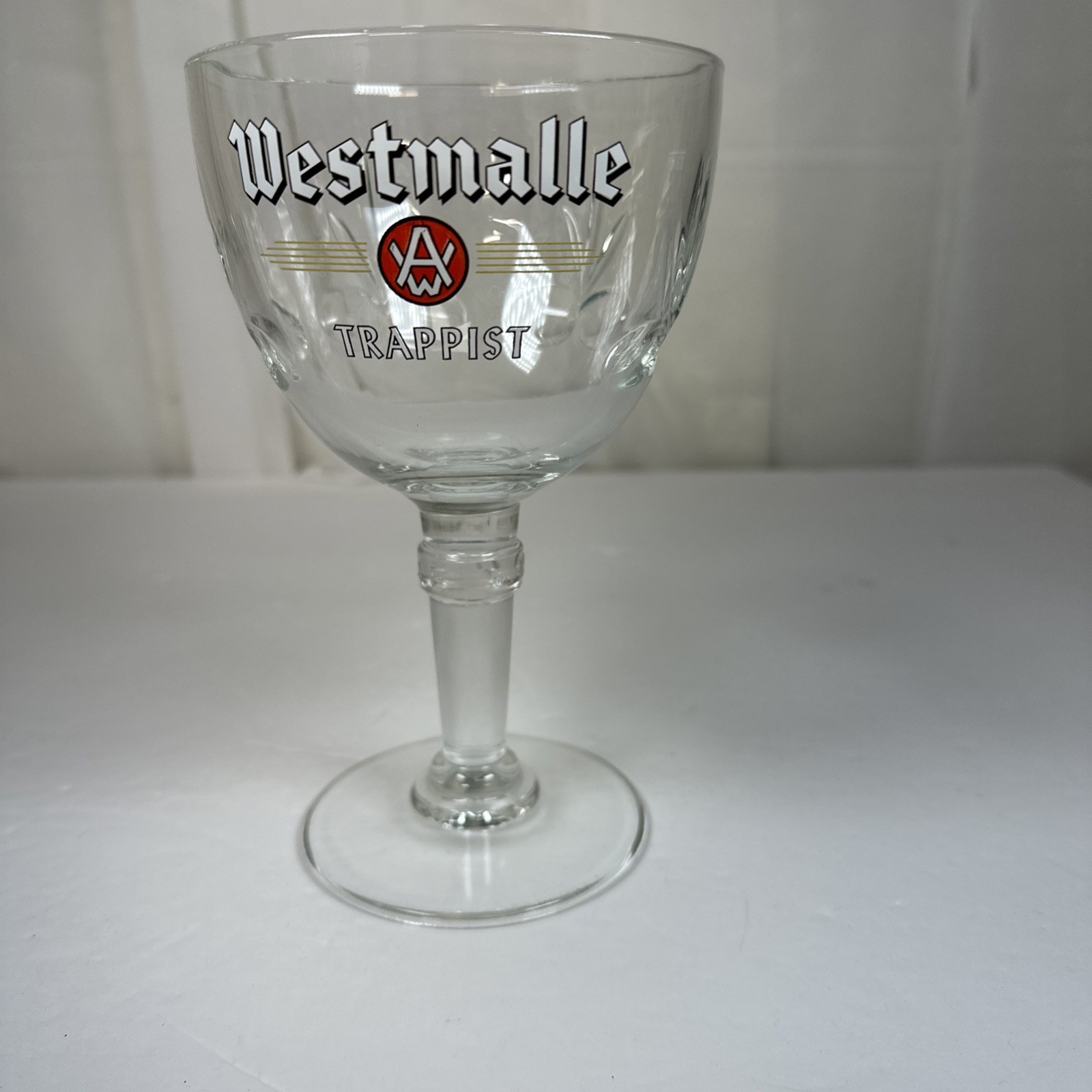 Westmalle Trappist Belgian Ale Glass Crystal Beer Chalice Goblet 33cl