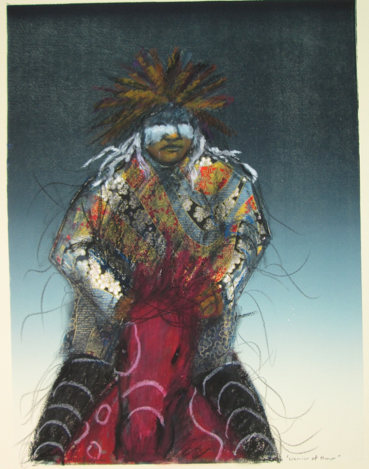 Raymond Nordwall Mixed Media with Chine Colle Art 14-3/4 x 20-1/2 inch Signed