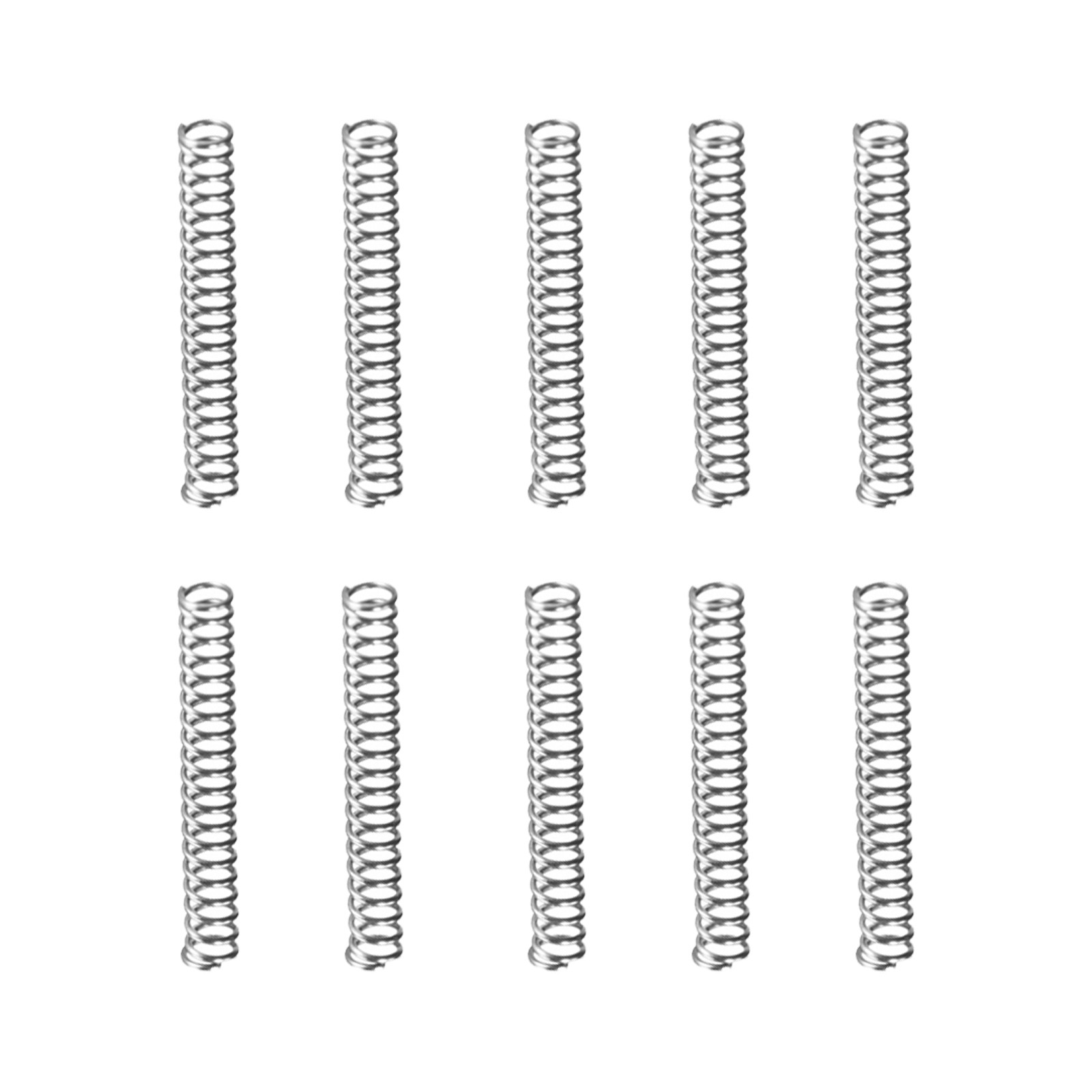 20Pack 0.3x2x15mm(DxODxL) Compression Spring Spring Steel Extension Spring Gray
