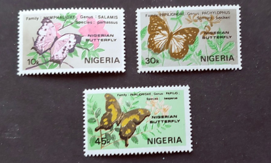 BUTTERFLY WILDLIFE SET VF MNH NIGERIA (STMO)
