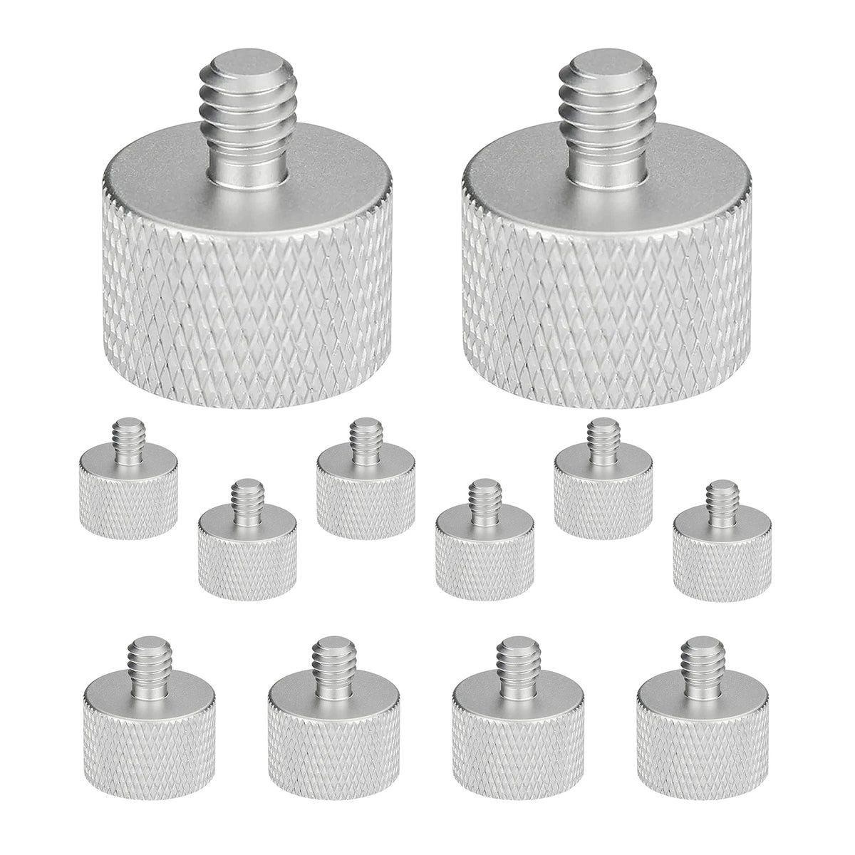 5 Core Mic Stand Adapter 12 Pieces 3/8 Male to 5/8 Female Screw Thread Conversio