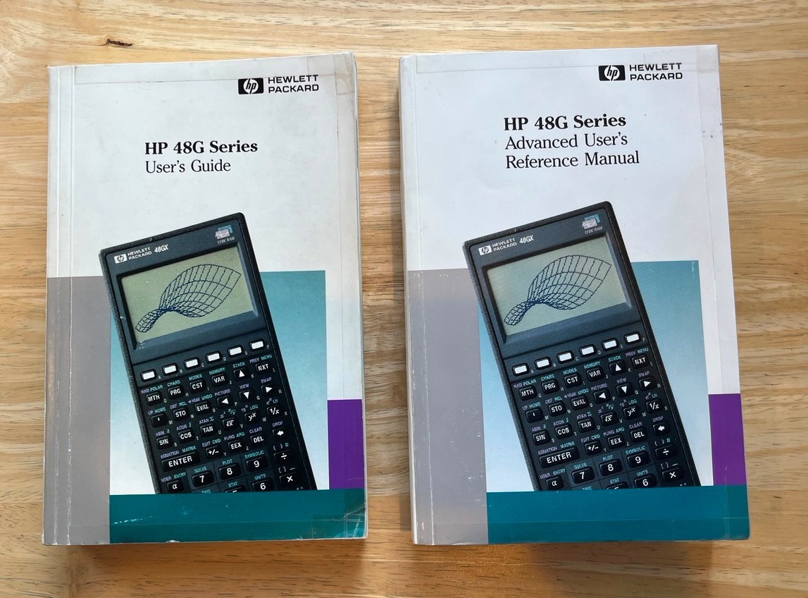 LOT (2) HP 48G Series Advanced User's Reference Manual AND User's Guide OEM
