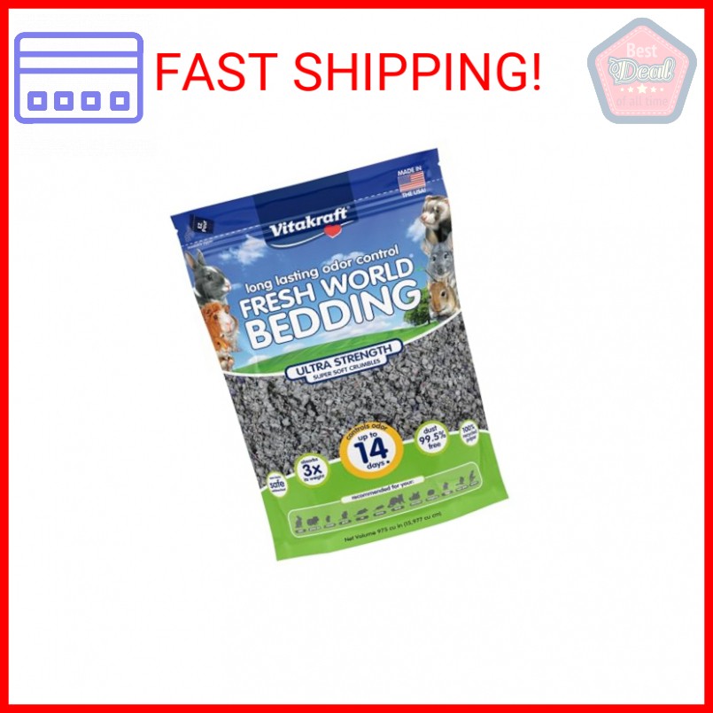 Vitakraft Fresh World Small Animal Bedding - Ultra Strength - Pet Bedding for Li