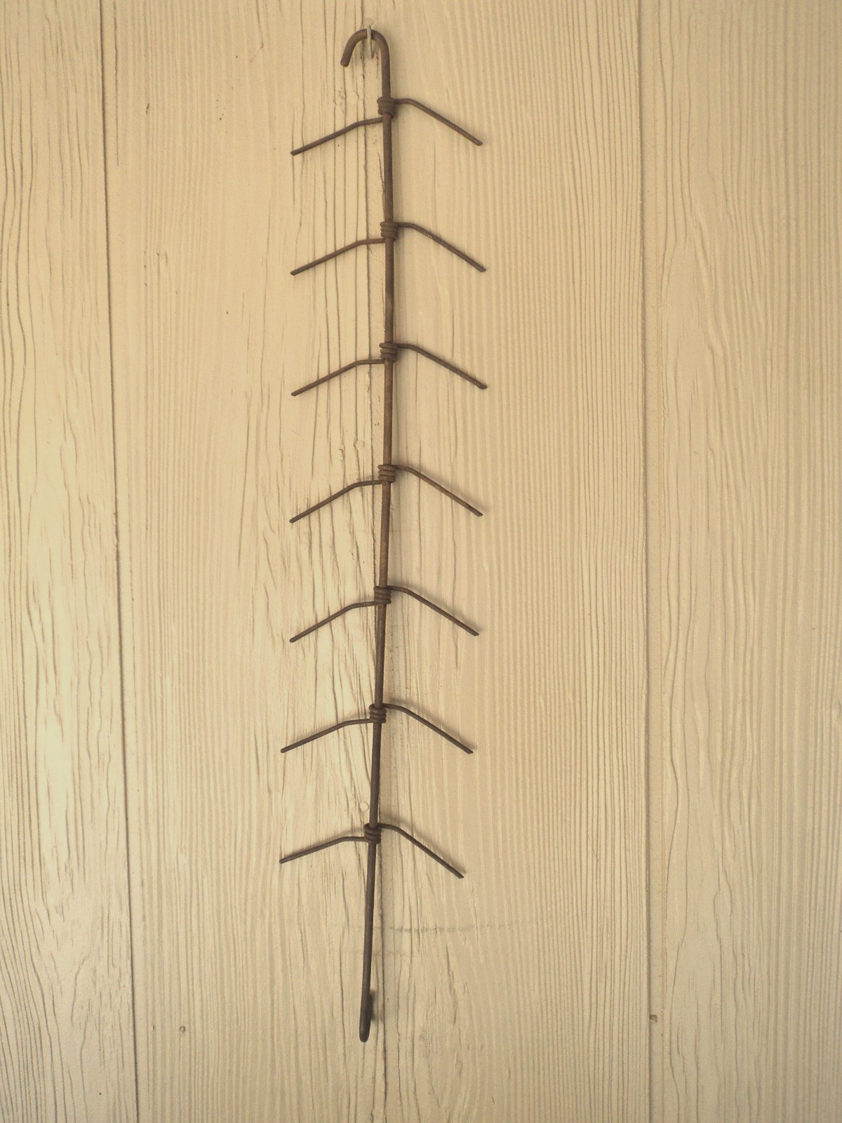 Vintage Country FARMHOUSE Metal Iron Corn Dryer Rack 14 Ears 29 1/2"