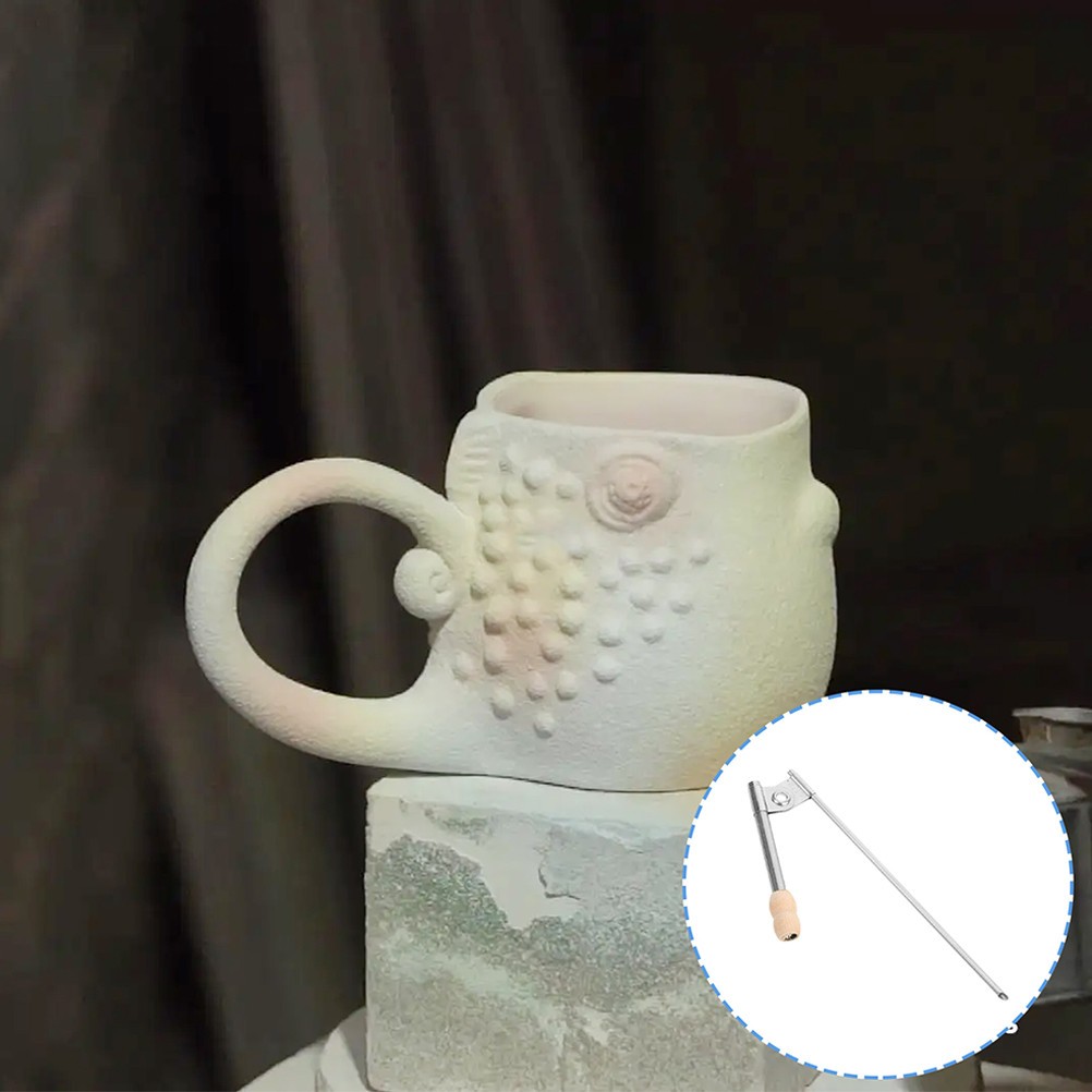  2 Pcs Wooden Nozzle Glaze Atomizer Portable Ceramic Art Spray Tool for Pottery