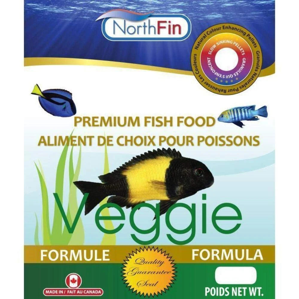 NorthFin Veggie Fish Food 1.1 lb Premium Plant Based Color Enhancing Pellet