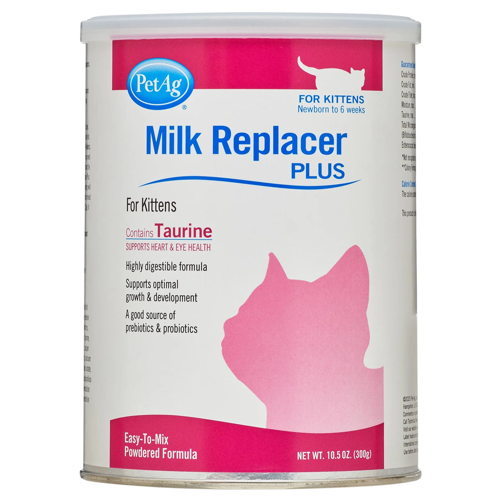 PetAg Milk Replacer Plus for Kittens and Cats, 10.5 oz