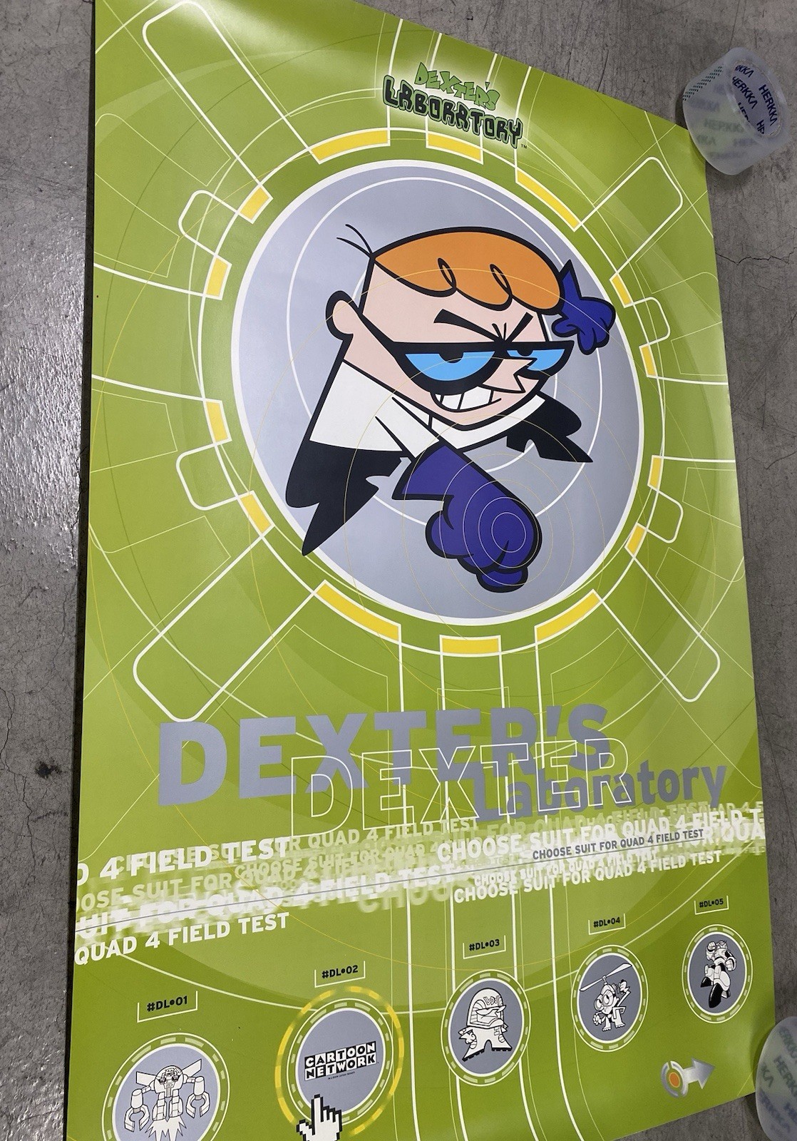 Cartoon Network - Dexter’s Laboratory Poster (RARE)