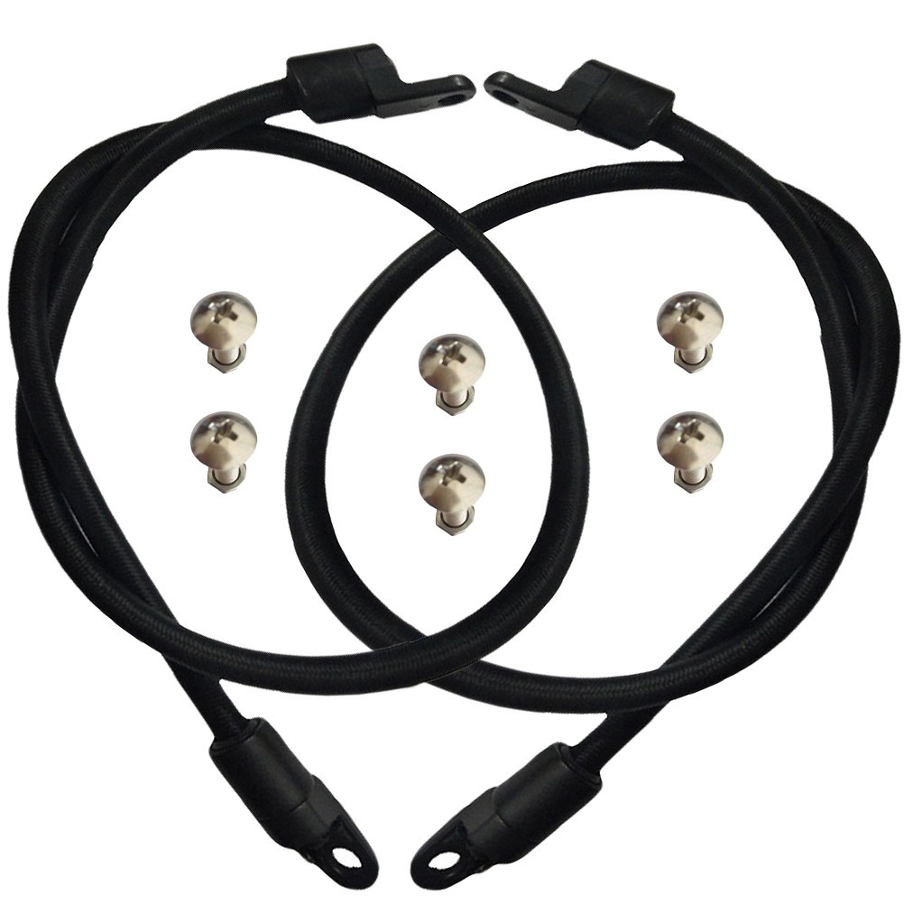 Kayak Fittings Set with 6 Pcs Bungee Cord Fixed Buckle and Screws