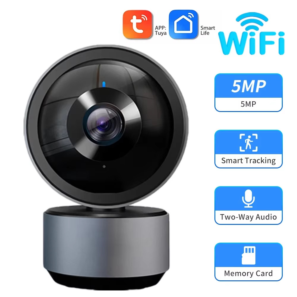 Smart Life 5MP IP Wifi Camera Surveillance Security Baby Monitor Automatic Human