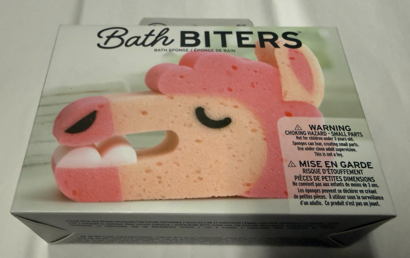 Bath Biters, Children'S Bath Sponge, Llama