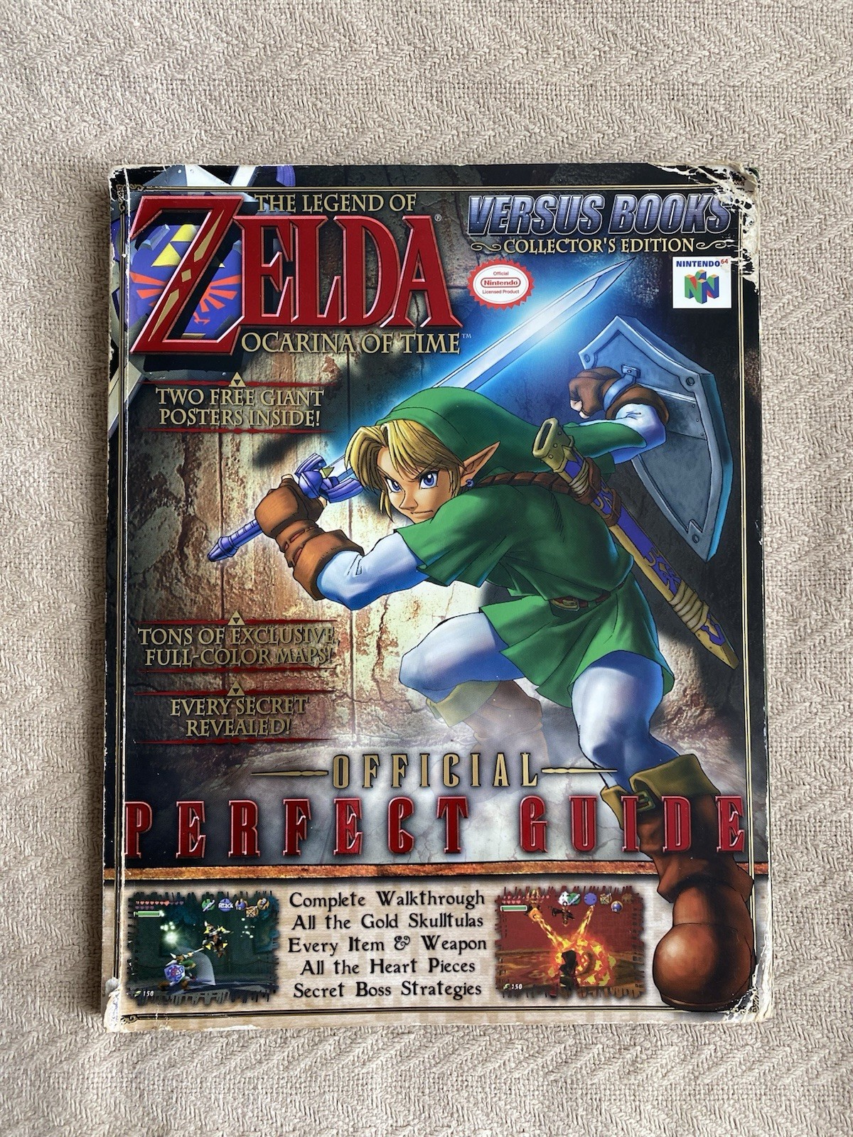 The Legend of ZELDA Ocarina of Time -N64 Magazine Used READ BUT Has BOTH posters