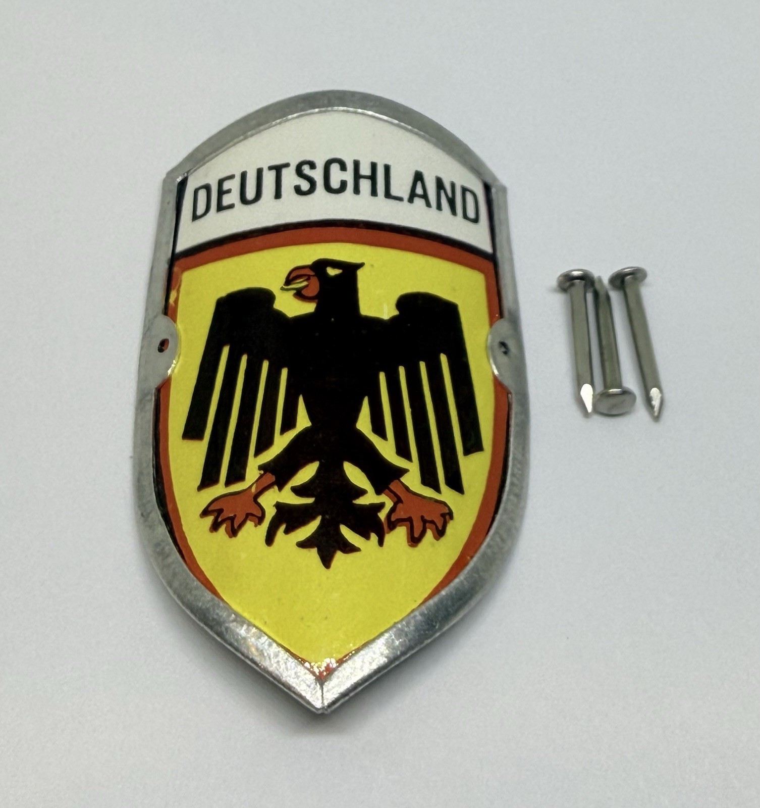 Deutschland Germany Eagle Coat Of Arms Walking Hiking Stick Medallion (197B)