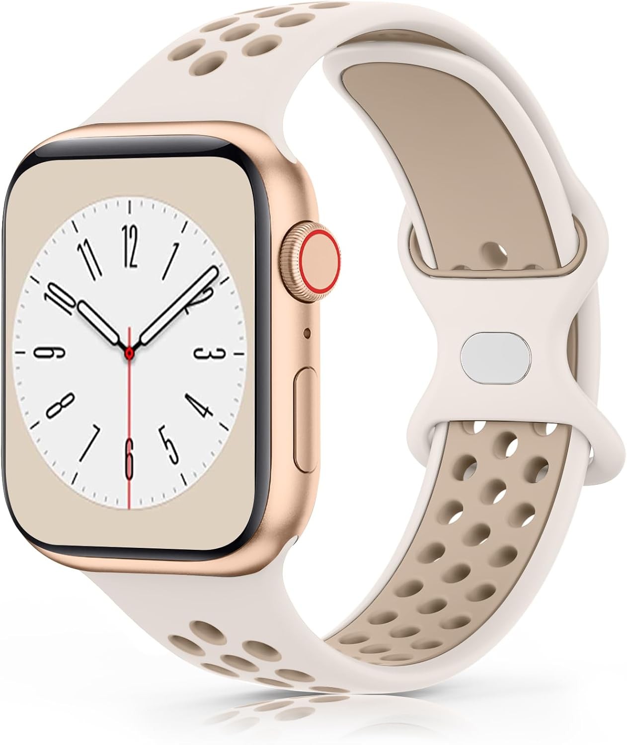 Soft Silicone Strap Compatible with Apple Watch Series Ultra 2 44mm Waterproof