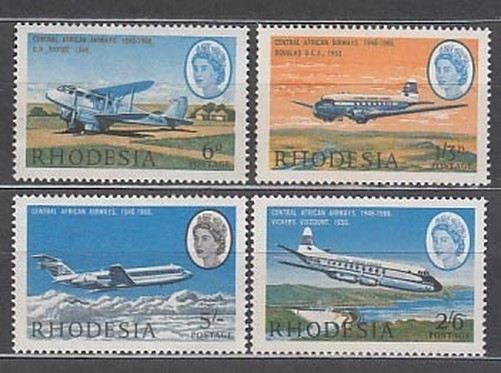 Southern Rhodesia - Mail Yvert 148/51 ** Mnh Airplanes
