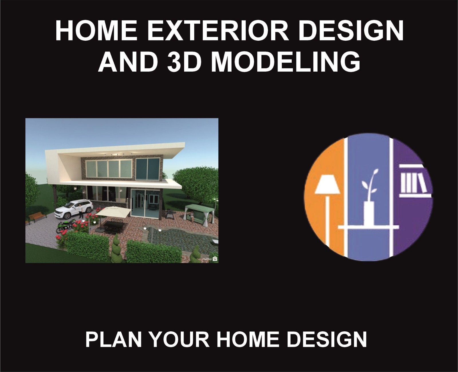 I will Help you With House Or Building Exterior Design, 3D Planning