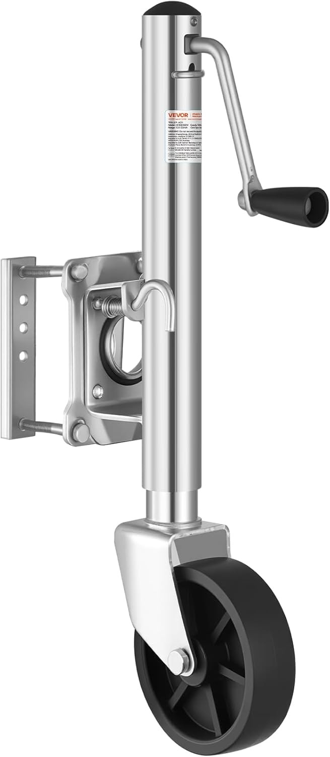 Trailer Jack with Wheel, 1000 lbs Load Capacity, Heavy Duty Swivel Boat Tr