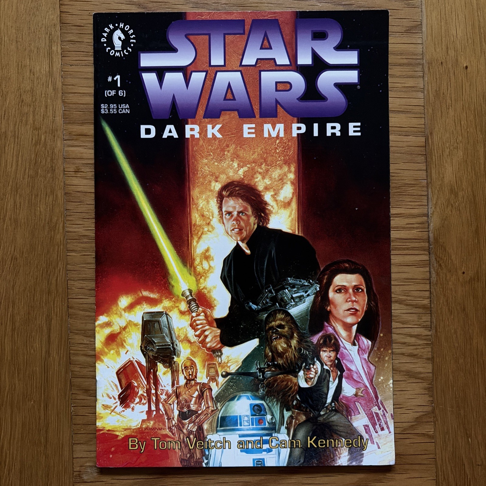 Star Wars: Dark Empire #1 (of 6), 1991, Dark Horse Comics.