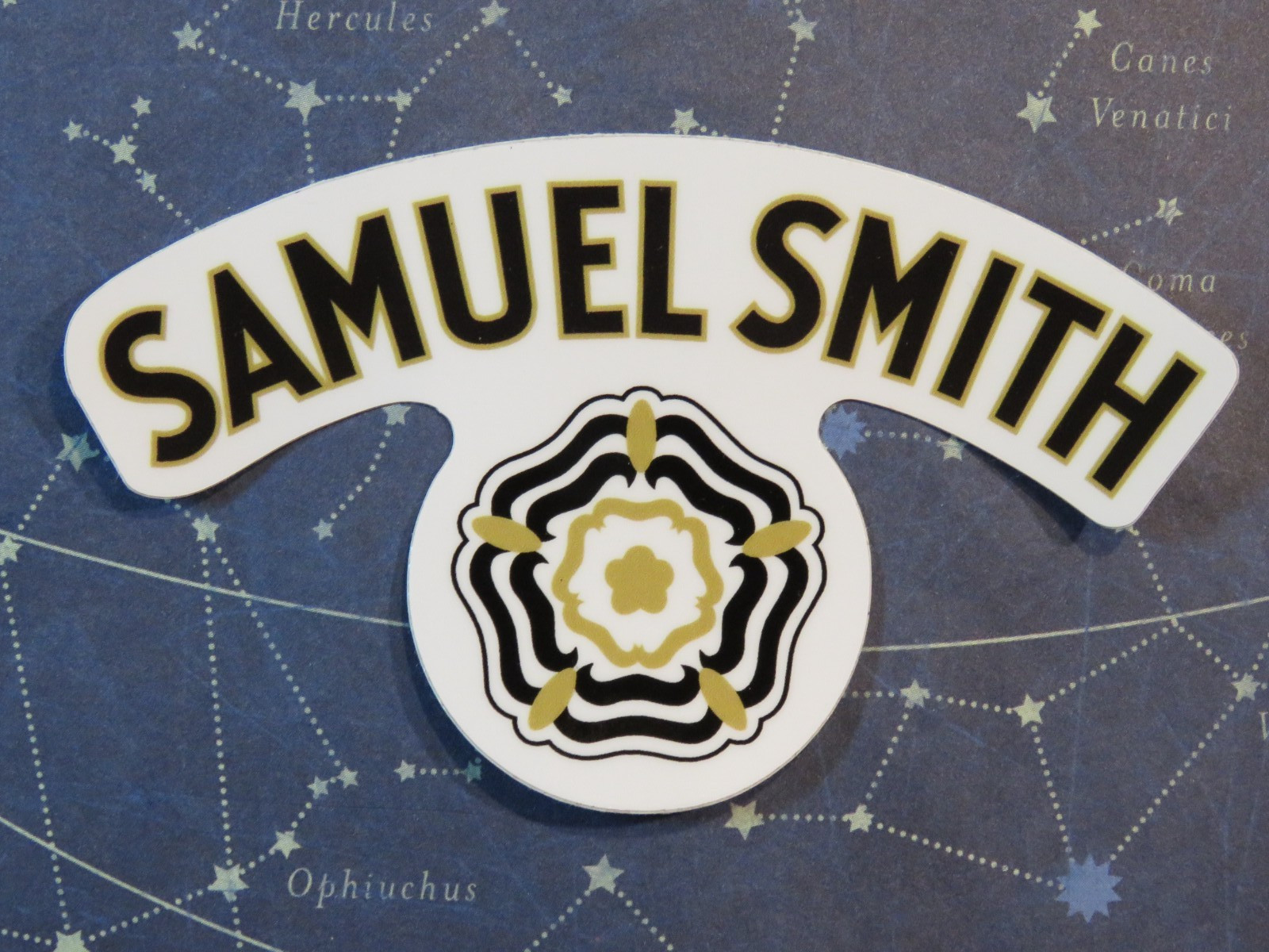 4" BEER STICKER SAMUEL - SMITH Brewing Co - Tadcaster, North Yorkshire, ENGLAND