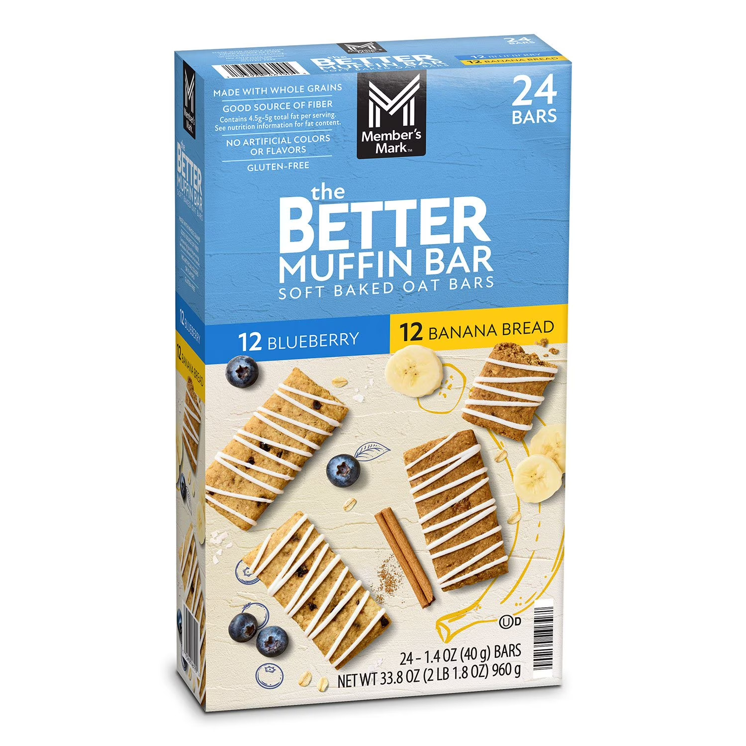Member's Mark Better Muffin Bar Variety Pack 24 ct.