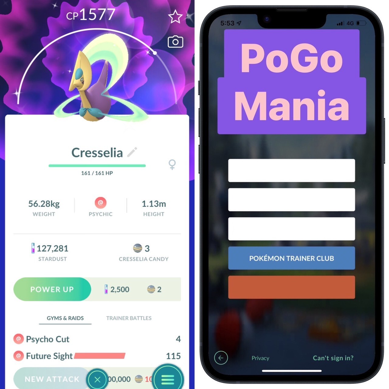 Shiny Cresselia✨LVL@20✨mini PTC 20k✨(read description)