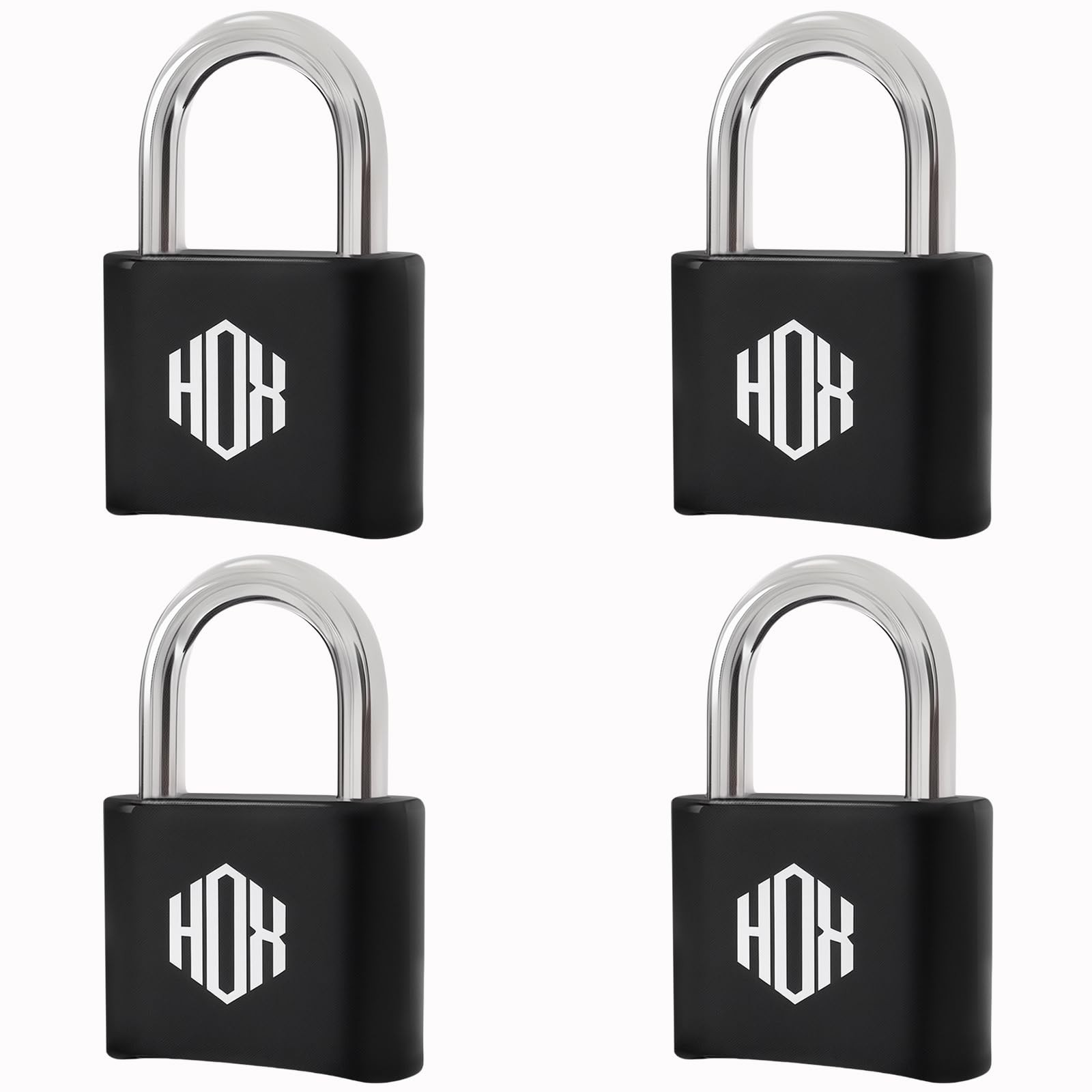 4 Digit Combination Lock Outdoor Padlock - Heavy Duty Locker Lock with Harden...