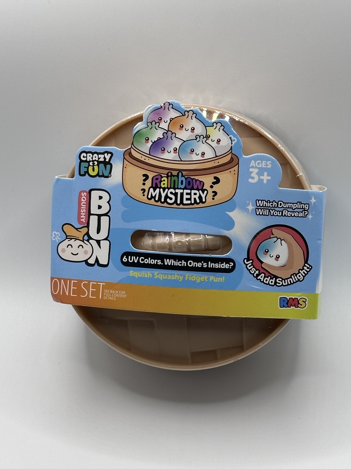 Crazy Fun Squishy Bun Rainbow Mystery UV Dumpling Viral TikTok Dumpling  