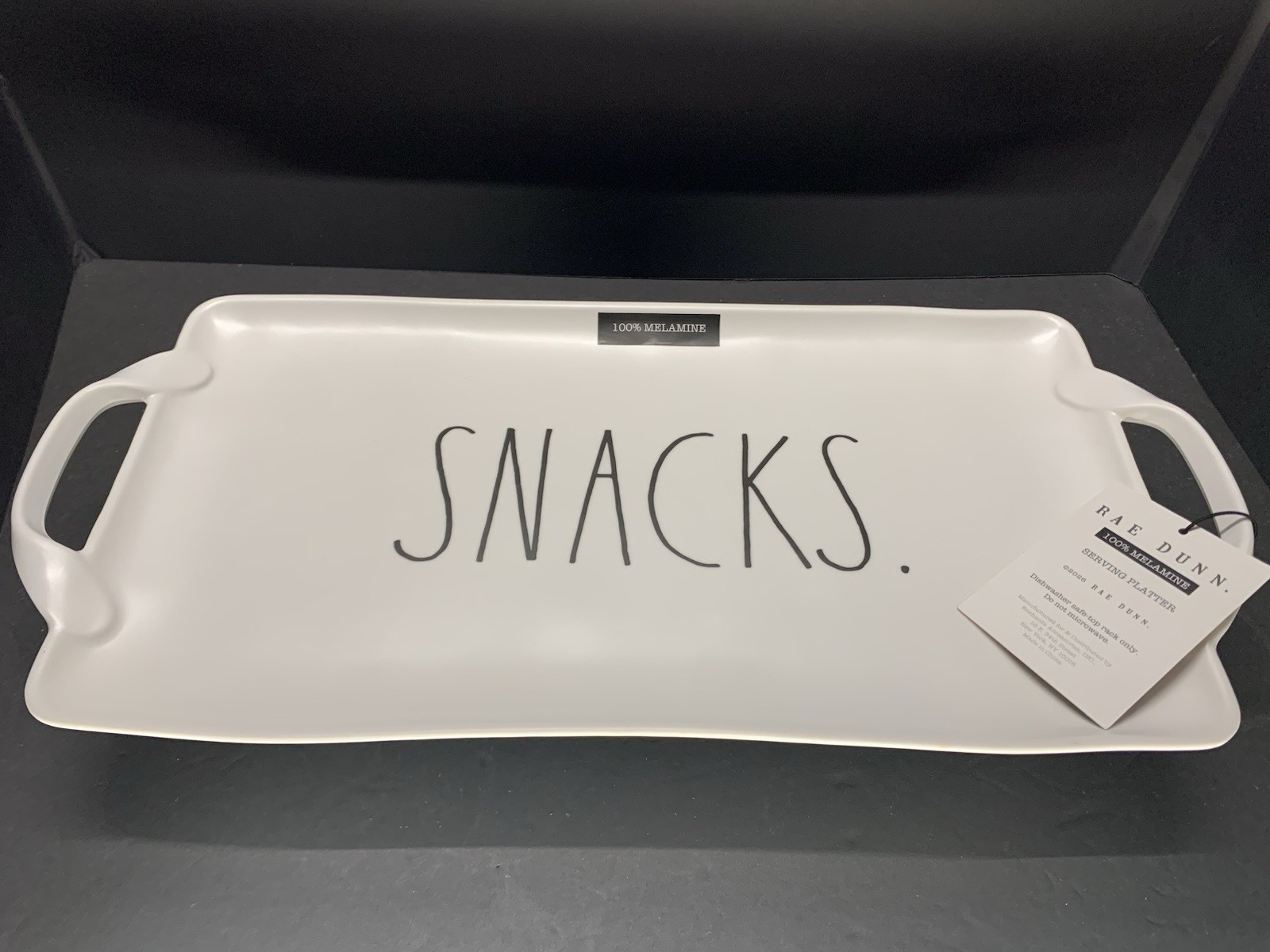 *NEW* RAE DUNN "SNACKS" SERVING PLATTER.