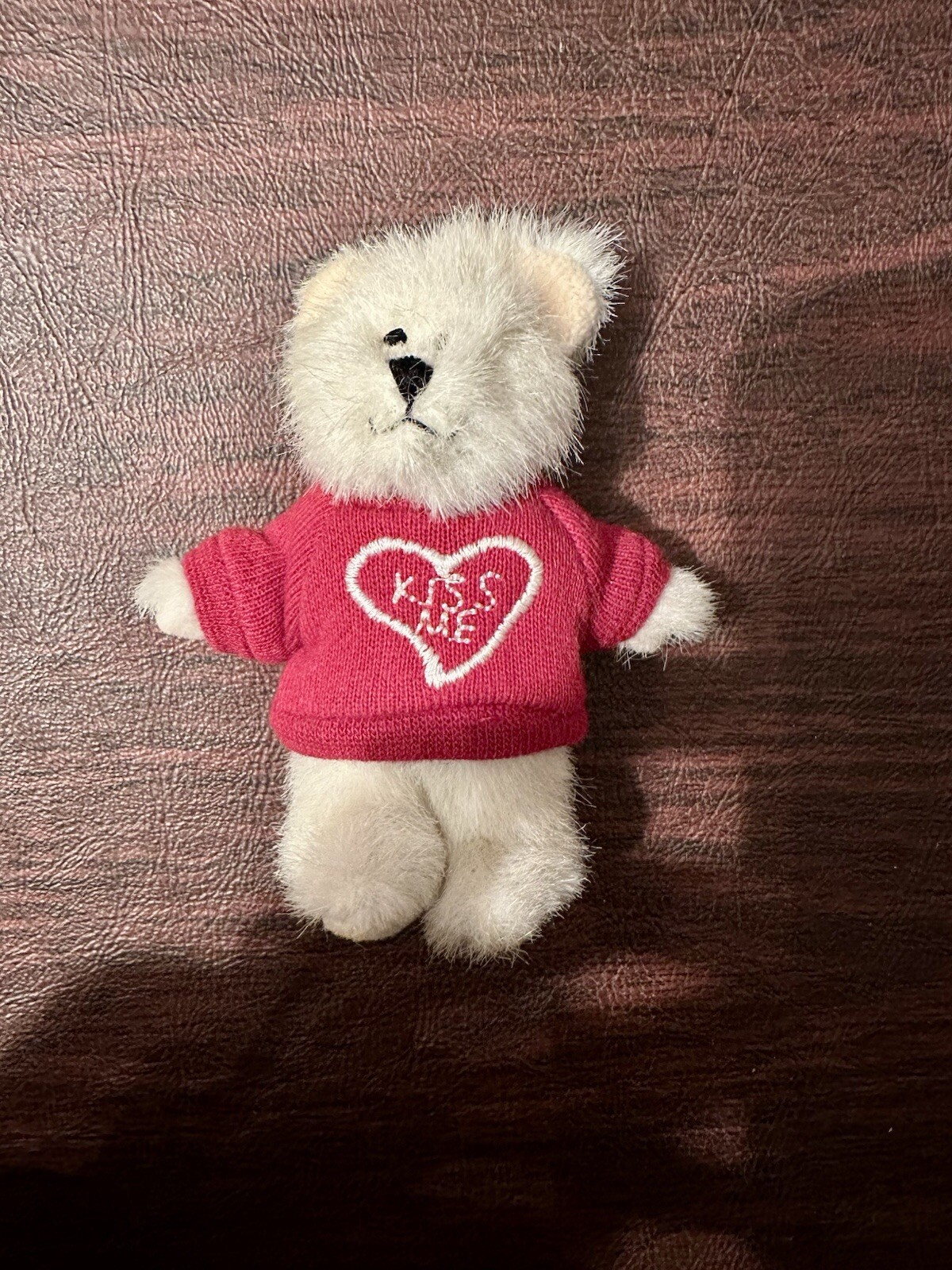 Boyds Bears Mini Message Bear Kiss Me 4”