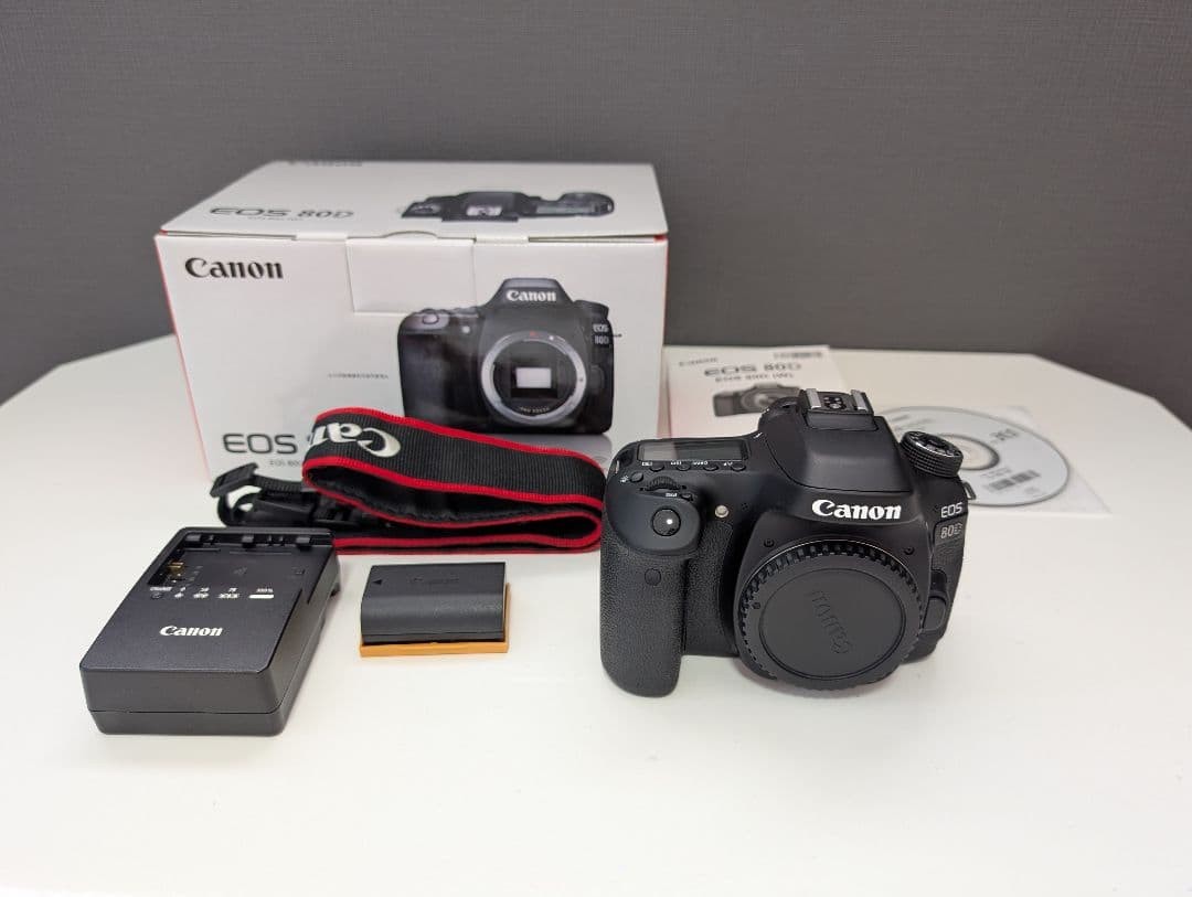 Canon EOS 80D Digital Camera Body with Charger Strap and Battery Included