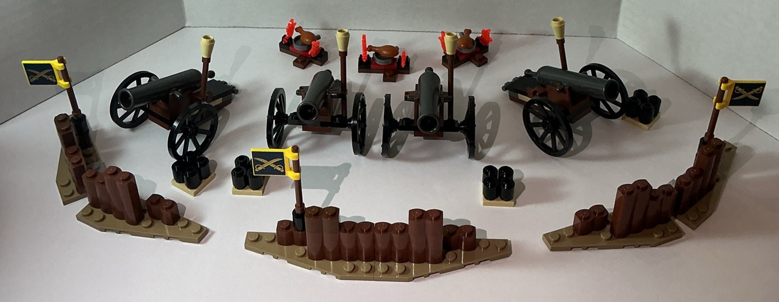 LEGO(79106) DISNEY, THE LONE RANGER, (LOT of 4) CANNONS & ACCESSORIES (RARE) 