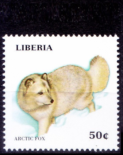 Liberia 1999 MNH, Wild Animals, Arctic Fox  