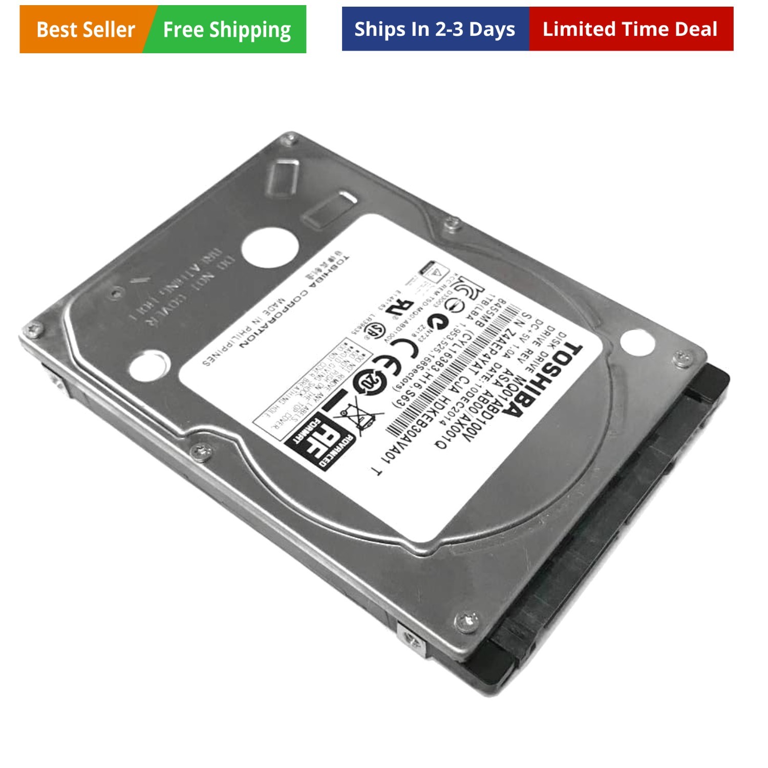 1TB 5400RPM 8MB Cache SATA 3.0Gb/s 2.5 inch Notebook Hard Drive - 1  ,Usb