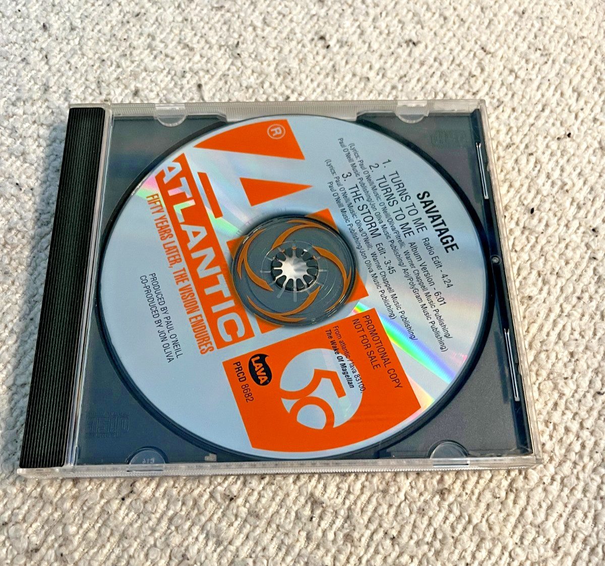 Savatage - Turns to Me - 1997 Atlantic/Lava RARE PROMO CD 💿