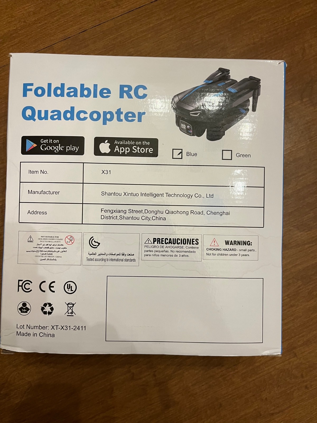 X31 HD 4K Camera Drone with App Control Open Box