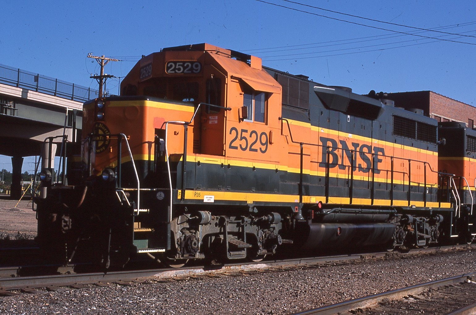 Original Train Slide BNSF GP-35 #2529 06/24/2007 Denver Colorado #33