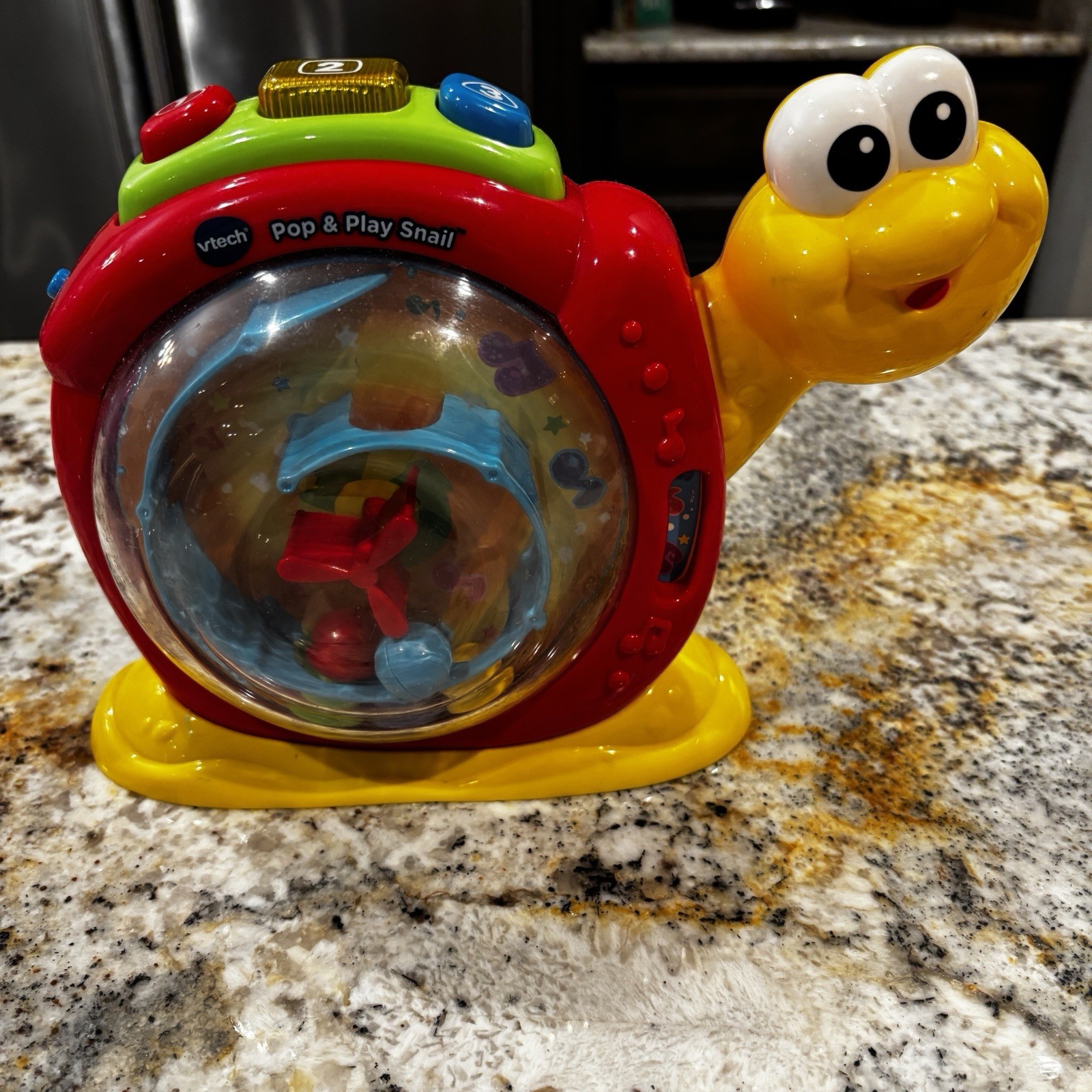 Vtech Pop & Play Snail Toddler Interactive Toy Music Sounds 2016 VIDEO WORKS