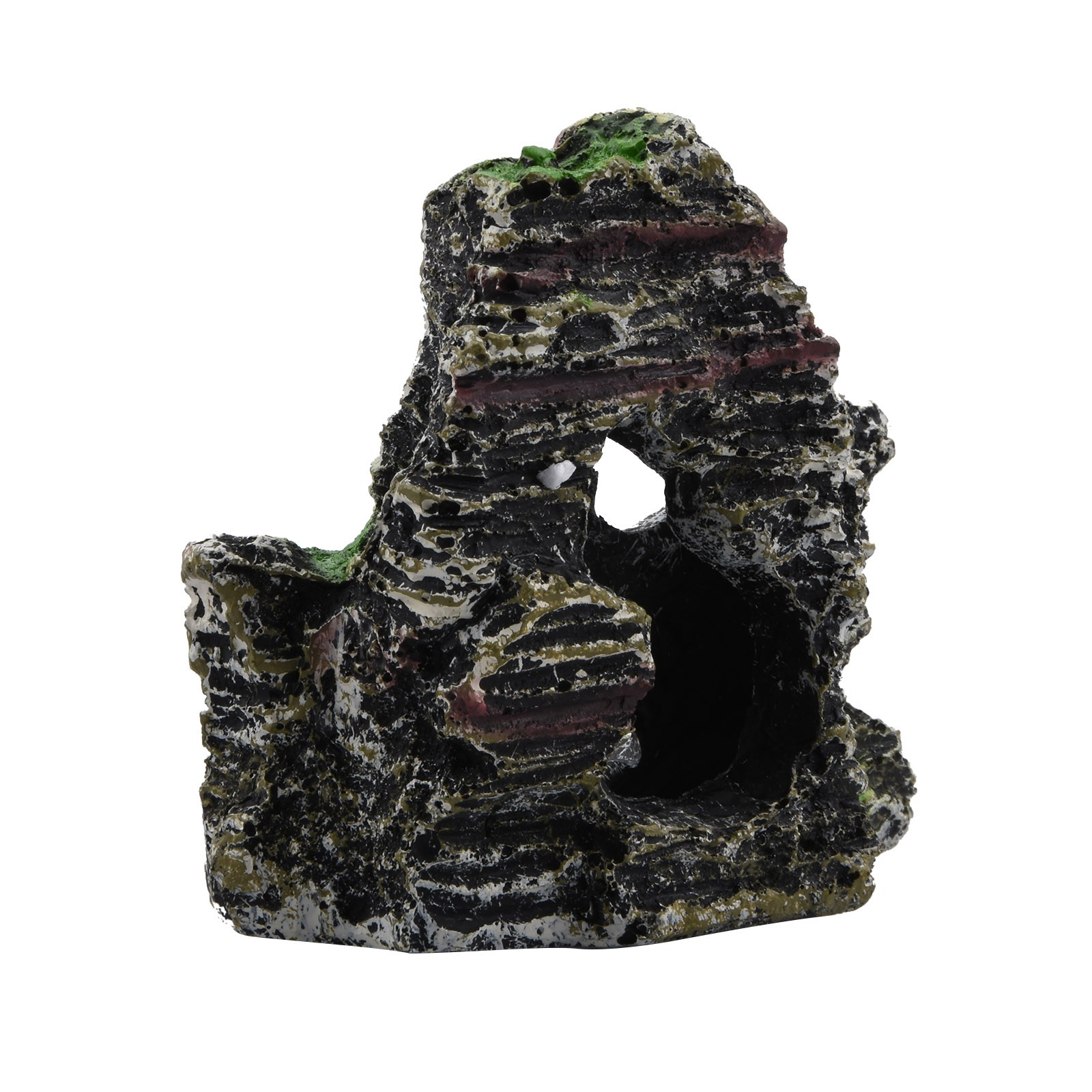 Aquarium Rockery Fish Tank Decorations Ornament Mountain Hiding Cave Underwater