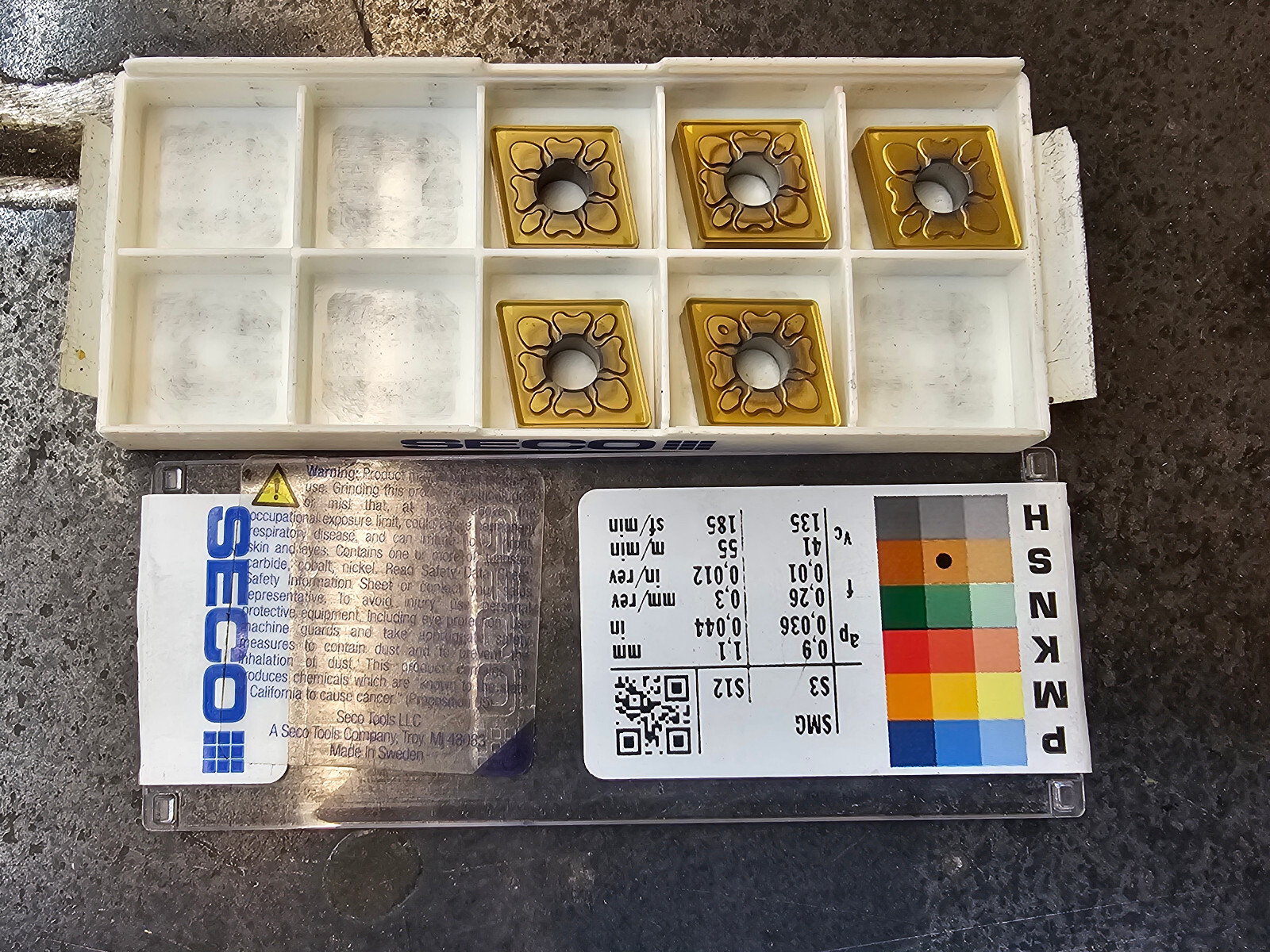 Qty 5 Seco CNMG 432 MF4 CNMG120408-MF4 EDP 39006 TS2000 Grade Carbide Inserts
