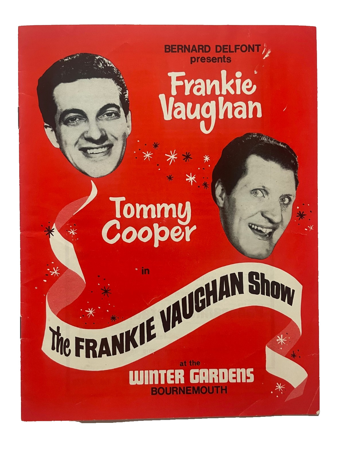 Vintage 1967 Frankie Vaughan Show Programme Tommy Cooper Winter Gardens vgc