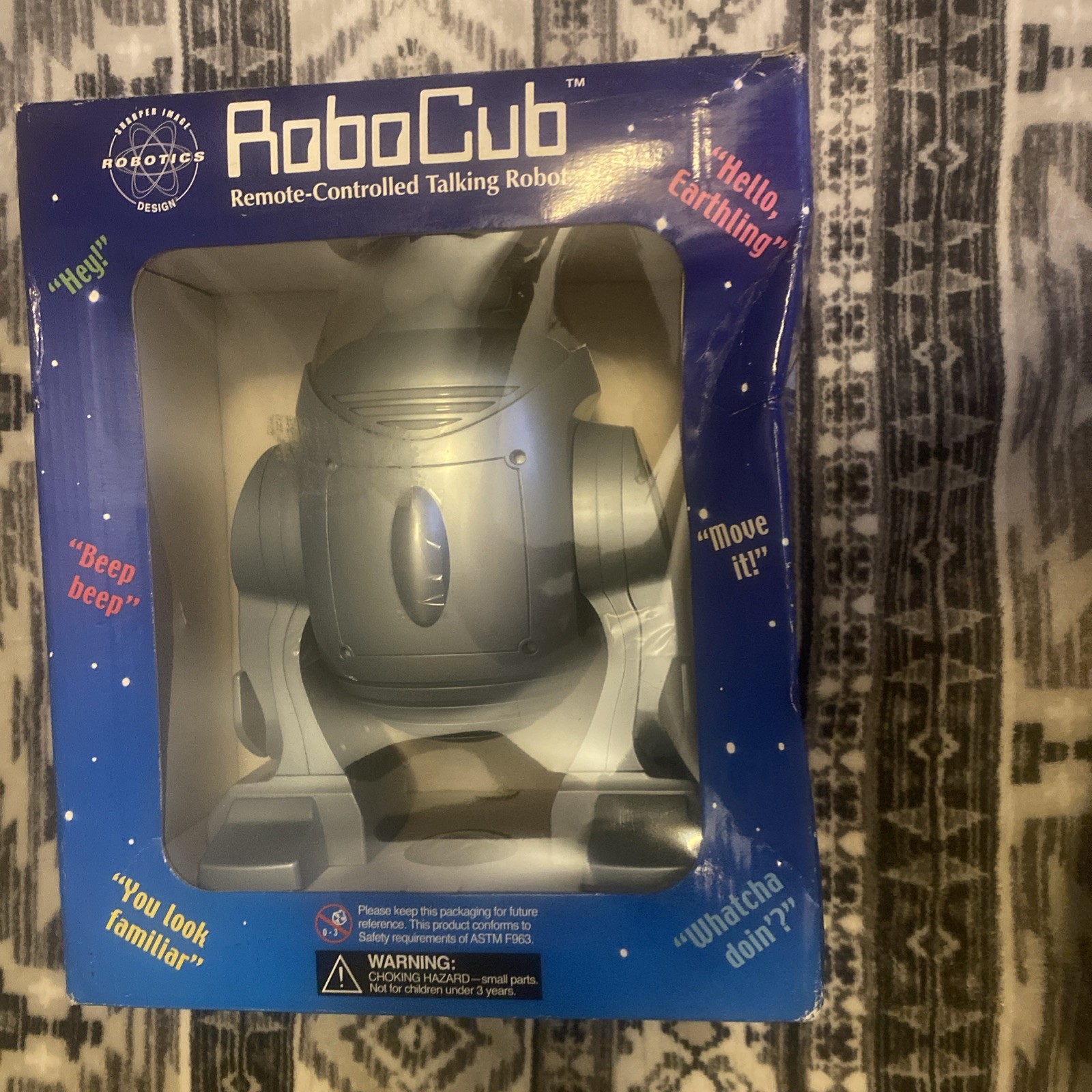 Robo Scout Sharper Image RoboCub Talking Robot Box Collectors Item