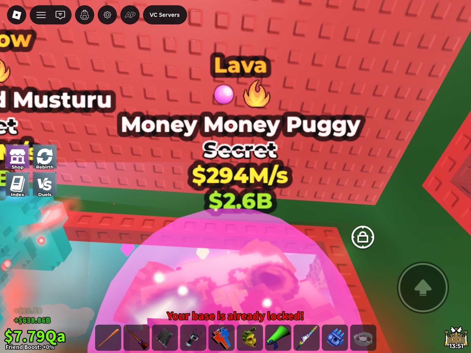 Roblox Lava Secret Money Money Puggy Ketchuru Musturu Game Item Asset