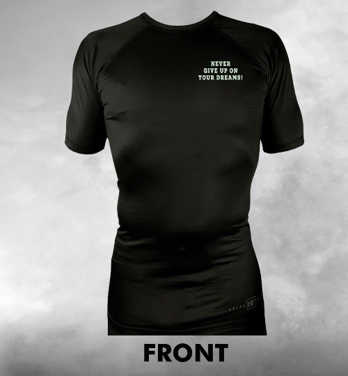 Inner Strength Project Rash Guard Black Boxing Jiu-Jitsu Karate MMA Shirt