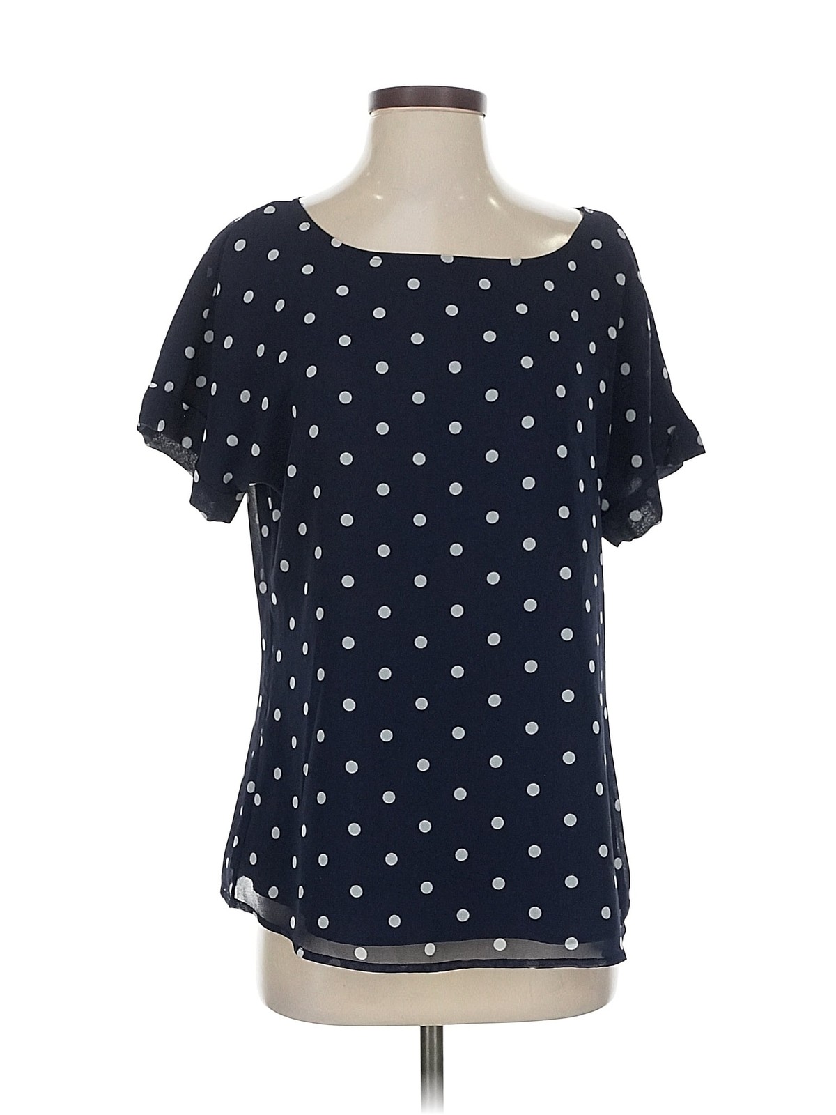 Banana Republic Women Blue Short Sleeve Blouse S