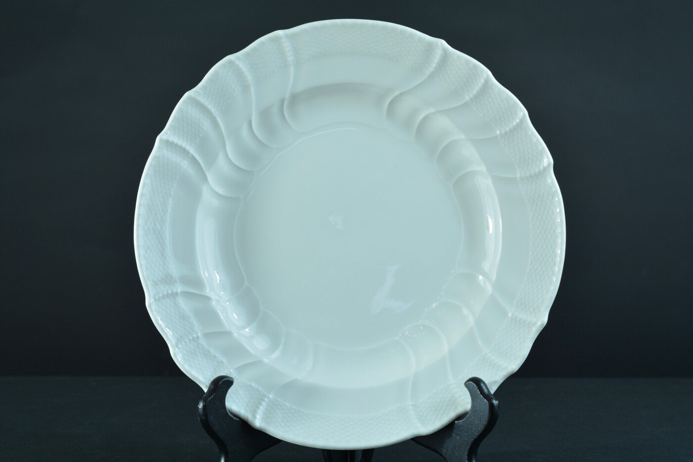 Vintage White Porcelain Soup Plate From China Berlin Neu Osier Model