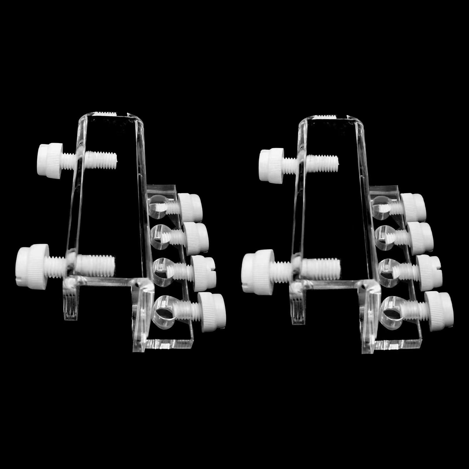 2 Pack Acrylic Aquarium Dosing Pump Tubing Holder Container Tube Fixture