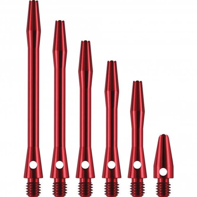Red Aluminum Xshort Dart Shafts -3 Sets