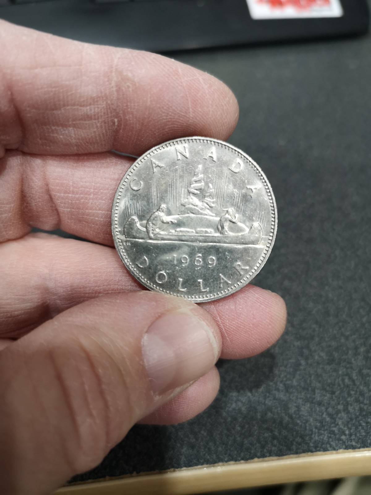 1969 Canada $1 one dollar coin