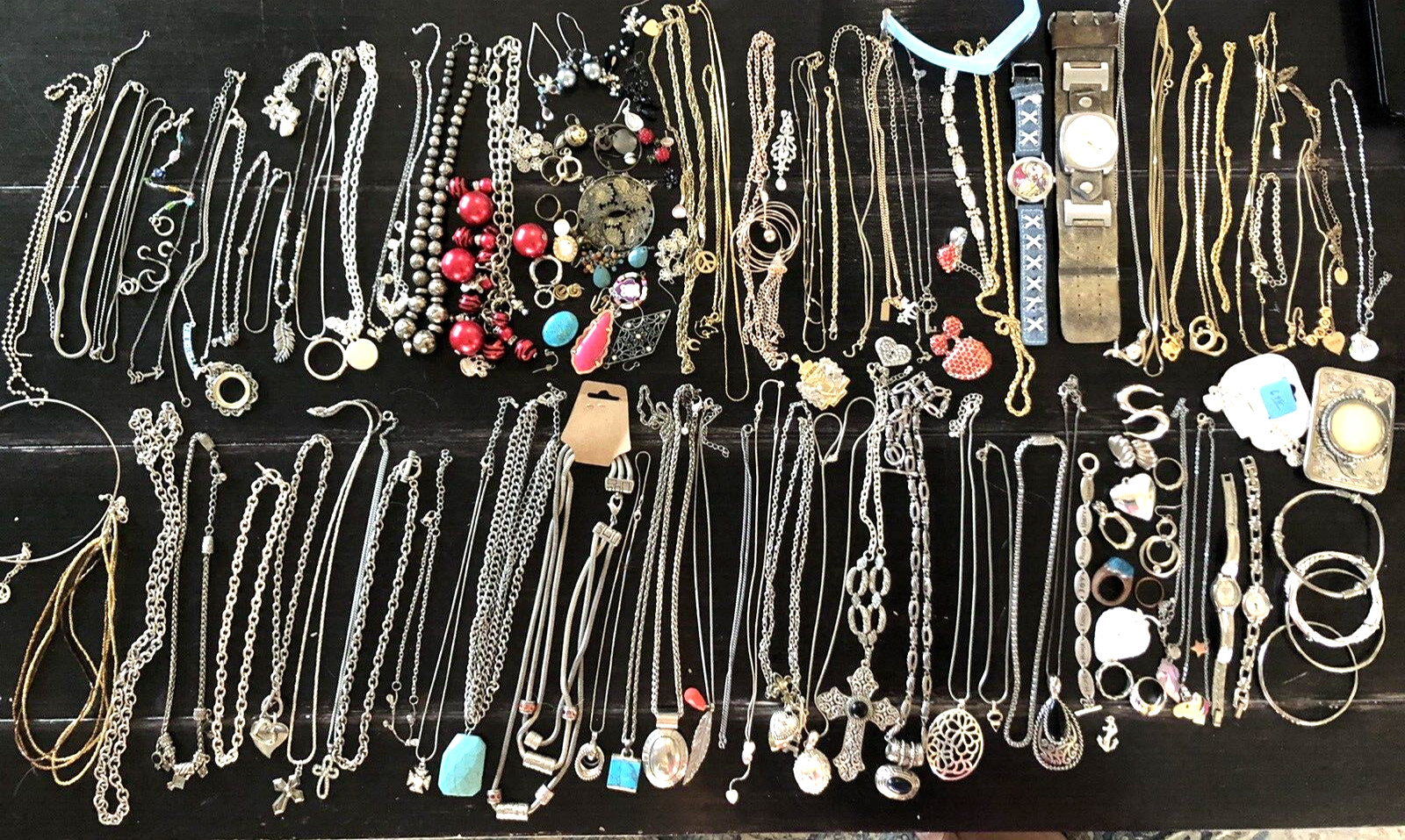 Jewelry Lot Silver & Gold Tone Mostly Wearable Over 4 Pds Vintage to Now -Huge 
